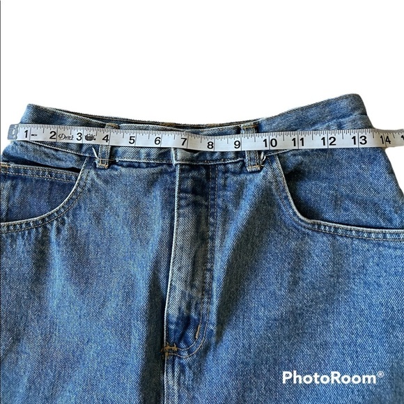 Vintage 80’s 90’s  Georges Marciano for Guess cotton blue jean mini skirt size 0 - Picture 5 of 9